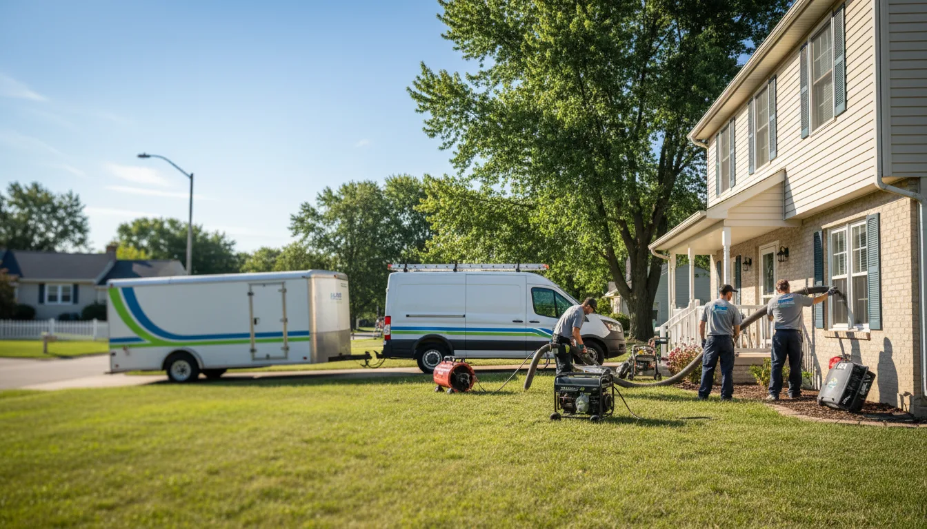 Flooded Basement Restoration And Cleanup With Repair in Birchdale, MN near me